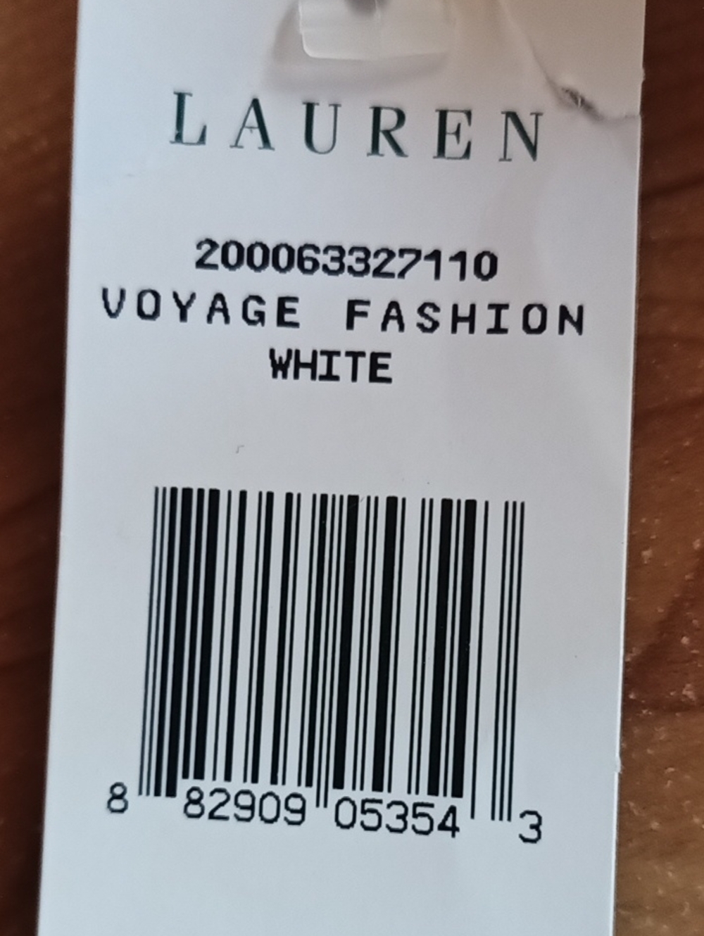 Lauren Ralph Lauren Voyage White Button Down Monogram Cuff Button Cotton Medium - Picture 7 of 7